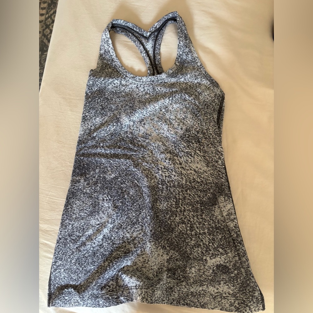 Lululemon Athletica Black and White Tank Top